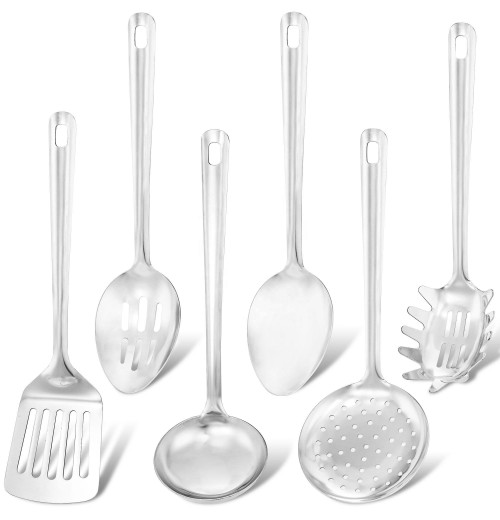 6PCS Stainless Steel Kitchen Cooking Utensils Set