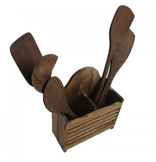 Wooden kitchenware set,bamboo kitchen cooking utensils set with holder,Kitchen Gadgets Utensil Set kitchen items kitchen product