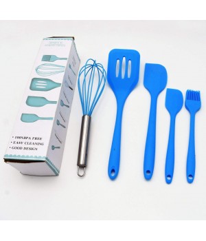 5-piece set High Quality Silicone Utensil Set Heat Resistant Cooking Durable Utensils Silicone Set